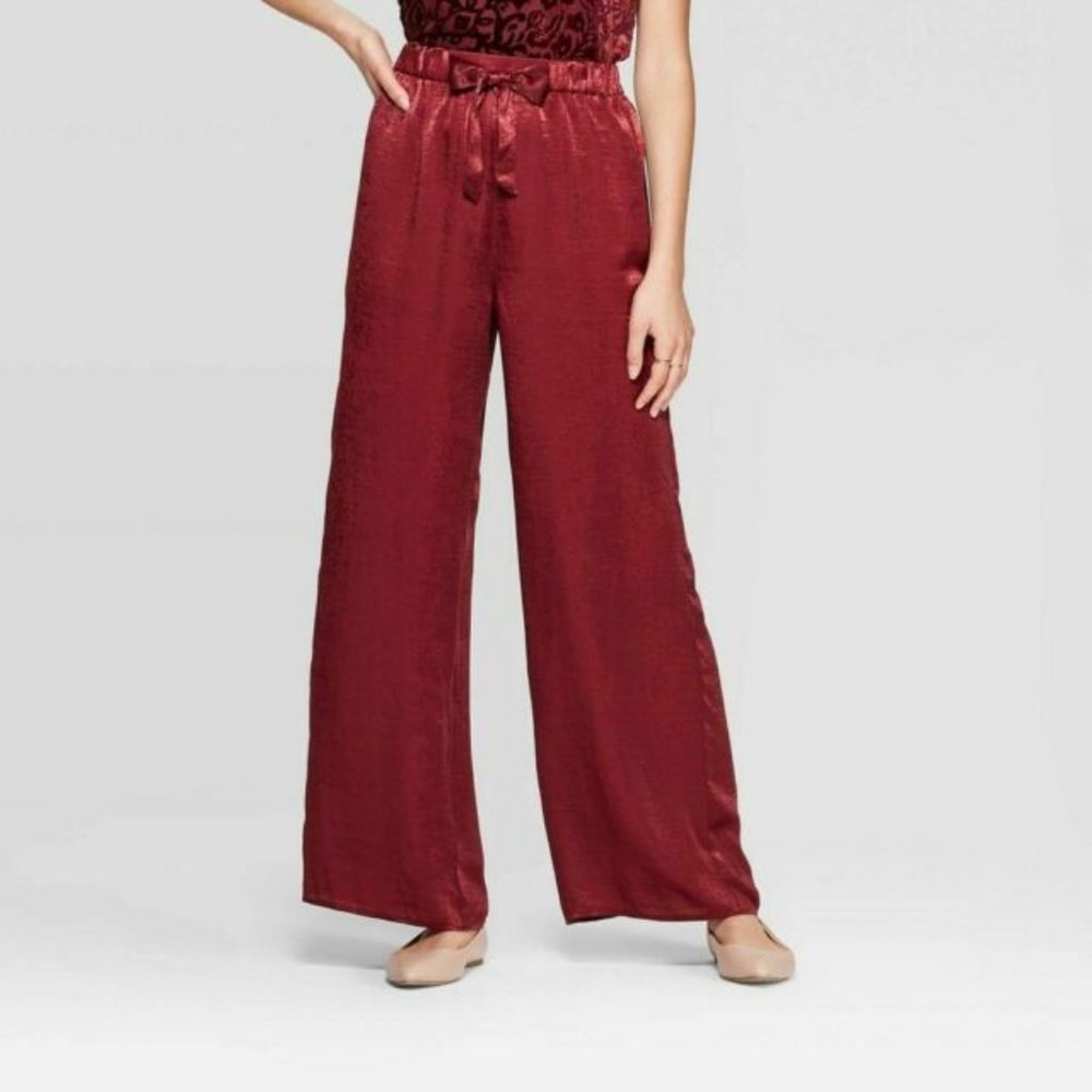 Satin Drawstring Pants